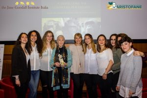 Jane Goodall incontra alunni Aristofane