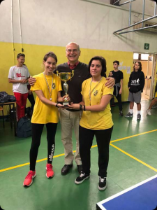 Secondo posto ai Campionati Studenteschi, fase regionale di Tennistavolo, categoria allievi femminile