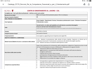 centri di Orientamento al Lavoro